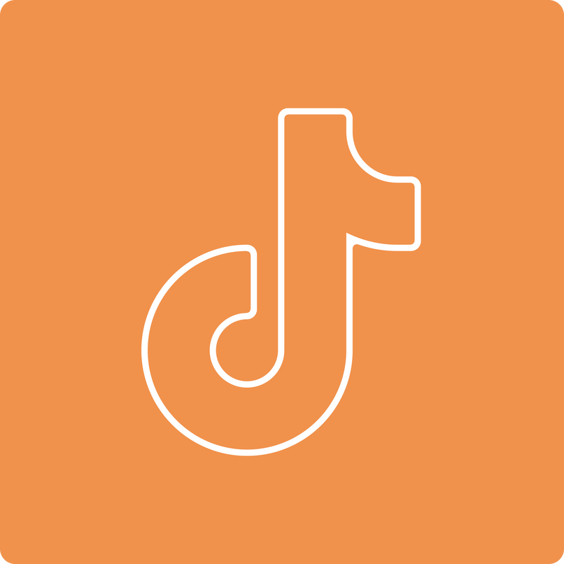Transparent PNG Orange Background White icon For Popular Video Platform Orange Background White icon